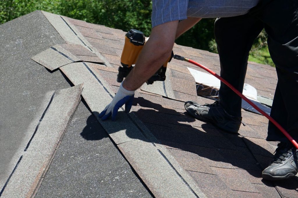 New roof shingle nailing, Wayzata, MN