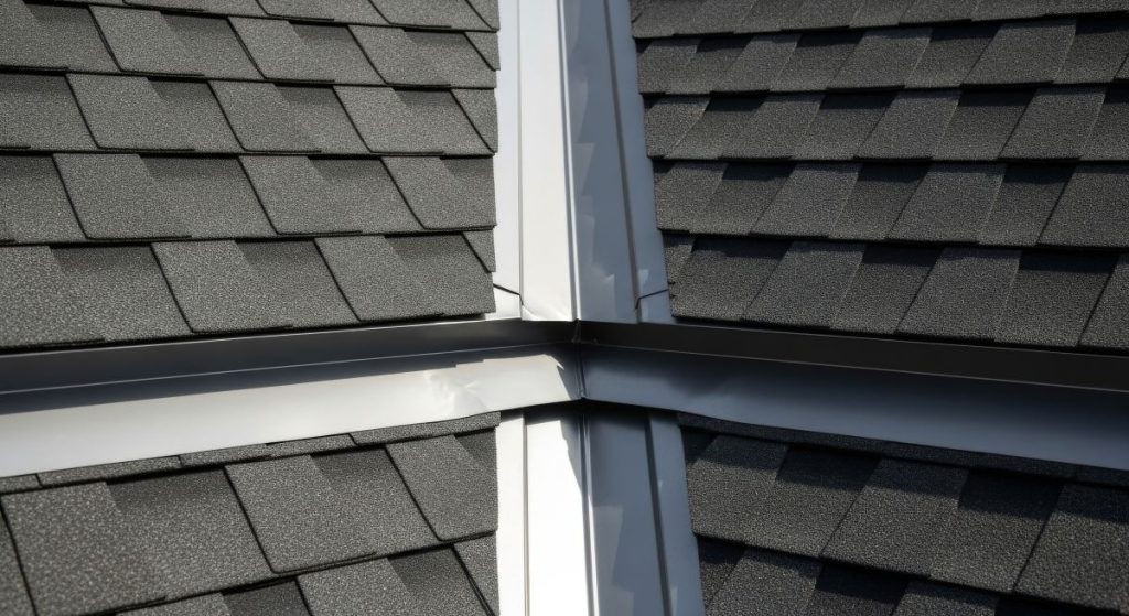 asphalt shingle roof with metal valley flashing, Wayzata, Minnesota